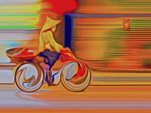 the constant joys of Hanois always on pedal power