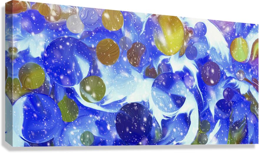 moonlit mapleleaf vorticies  Canvas Print