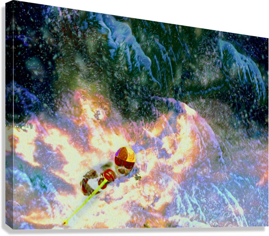 break on through to the other side : horns up for Dano  Canvas Print