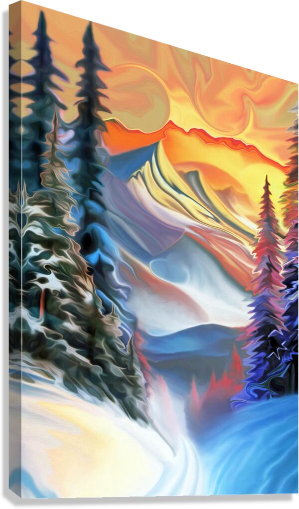 monashee mind tricks : landscape orientation   Canvas Print
