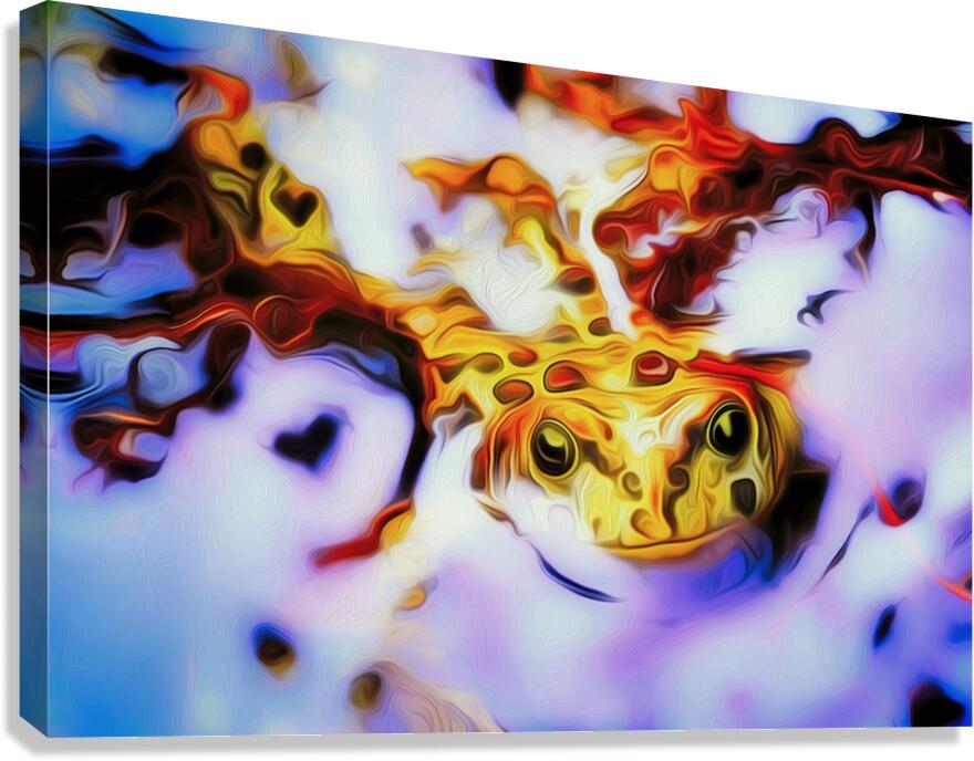 simba and the toad  Canvas Print