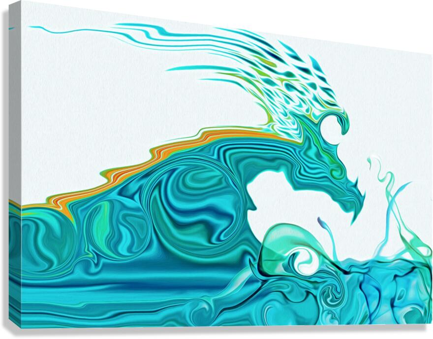 water dragon Canvas Print