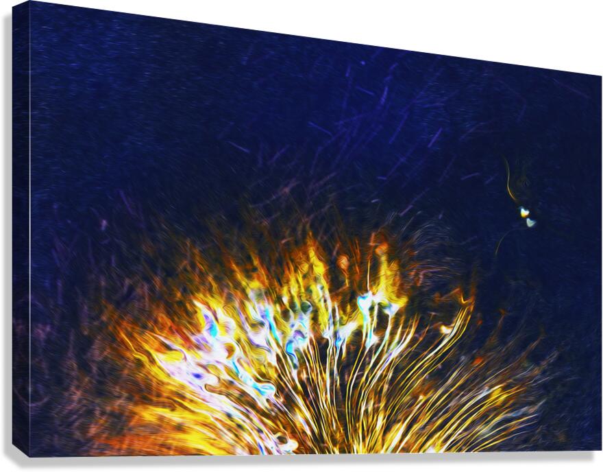 sparks and hearts rising Canvas Print