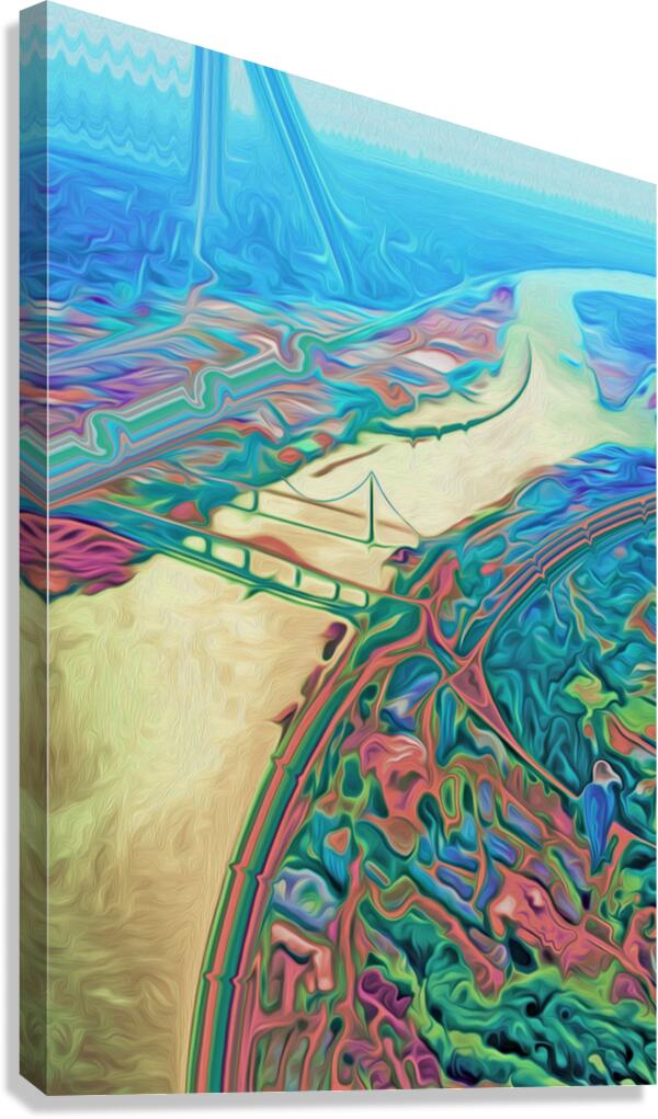  fraser river dance Canvas Print