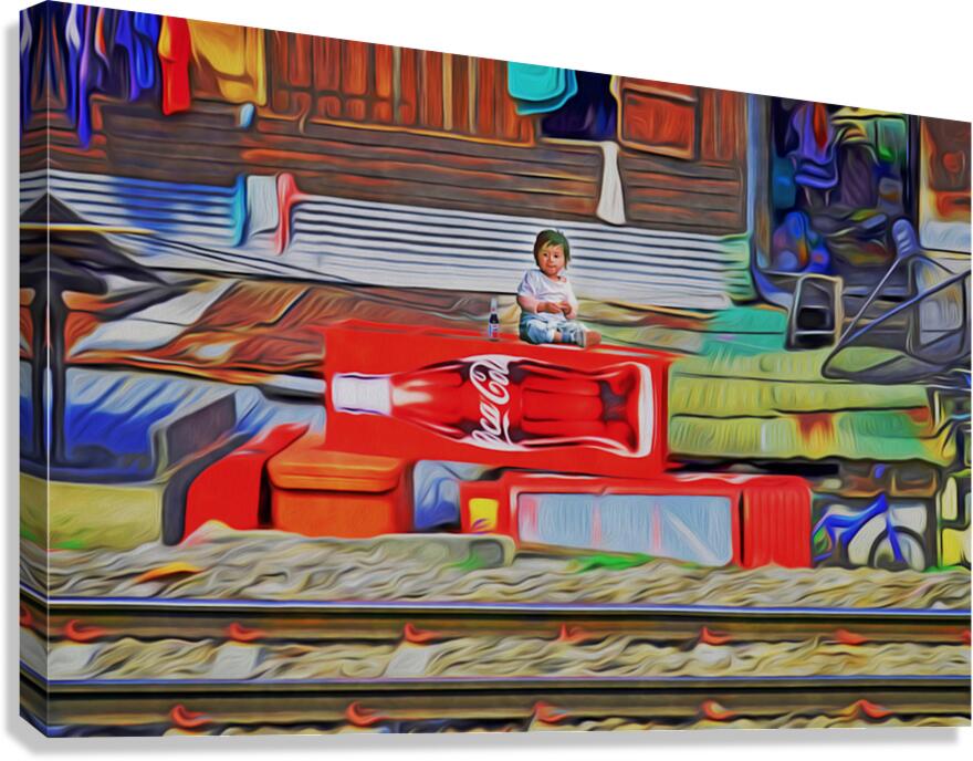 out the window Indo high speed cola conundrum  Canvas Print