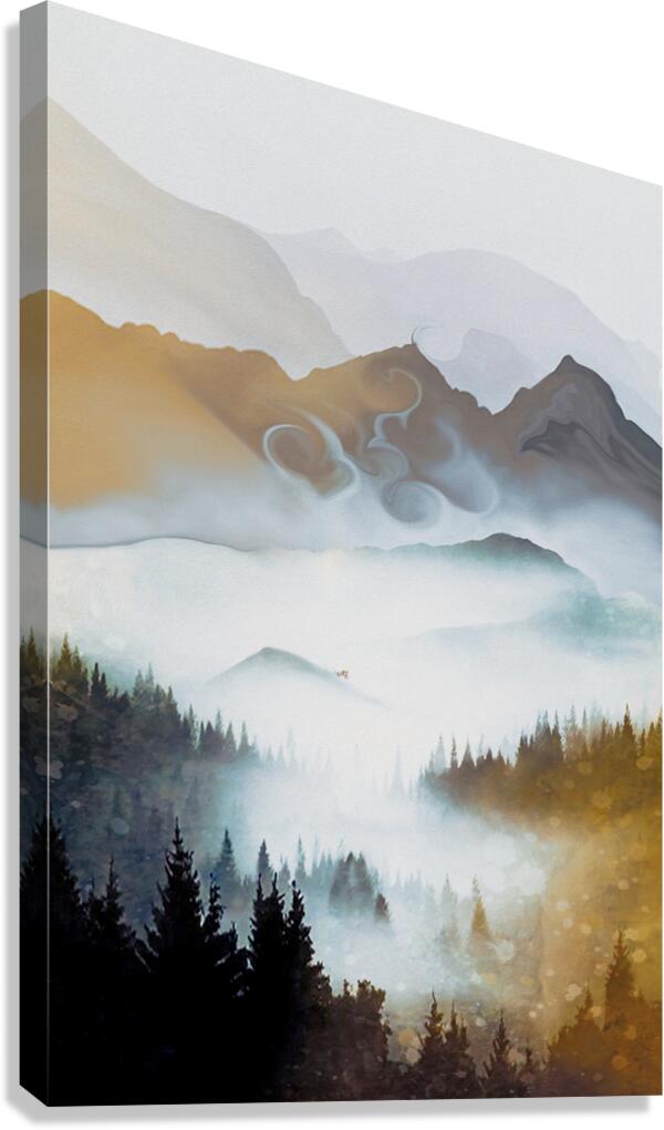 get up to get down landscape orientation  Canvas Print