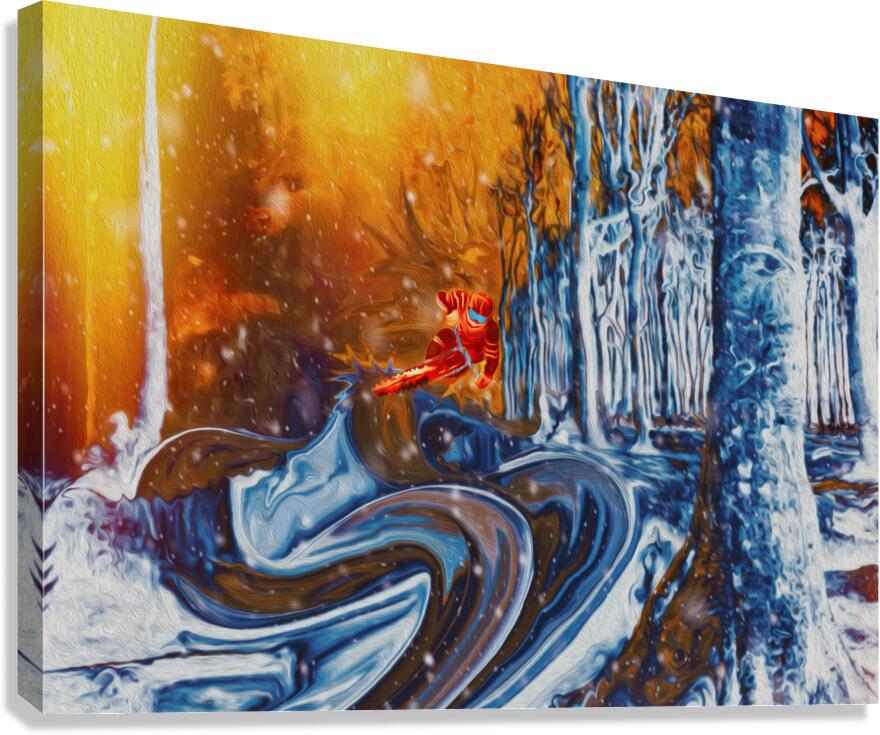 out of the burn and into the berms Canvas Print