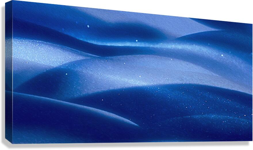 minus 40 midnight moon dust panoramic orientation  Canvas Print