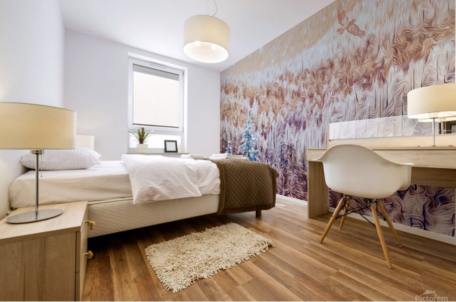 soaring over the hearts of the Kootenais Mural print