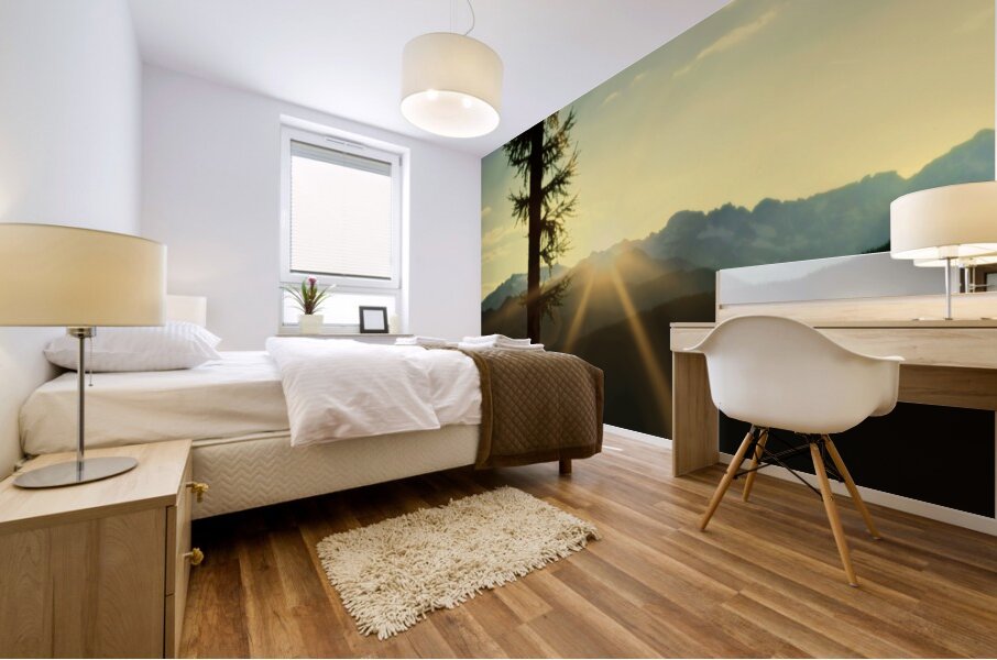 Loki Doki Golden Delight Mural print