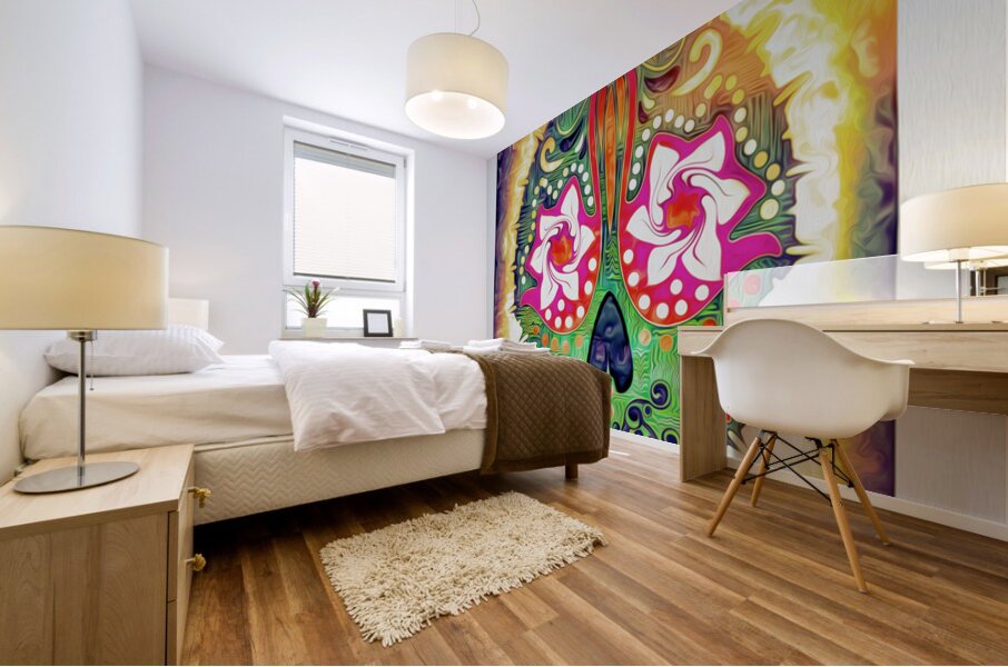 after thought bubbles Mural print