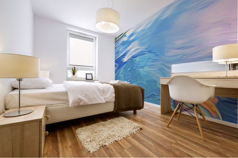 Paws for reflection : panoramic orientation Mural print