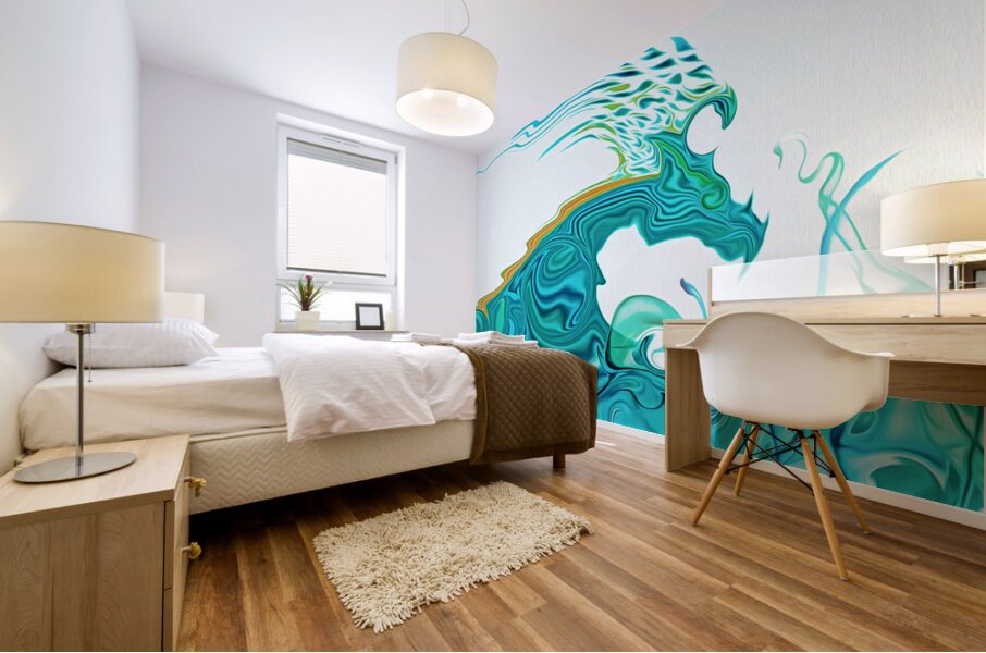 water dragon Mural print