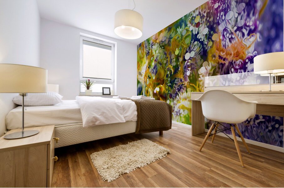 pumping up the jam Mural print