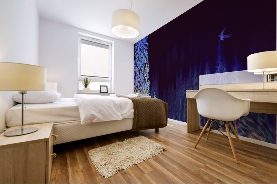 tricksters glow after dark Mural print