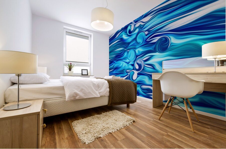 just below the surface tensions Mural print
