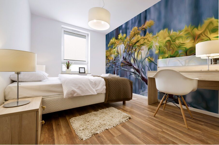 moss hawk Mural print