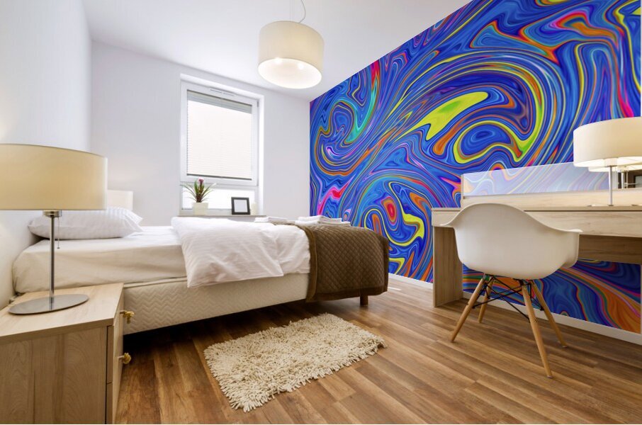 turbulencia Mural print