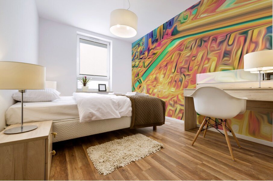 cow town confidential Mural print
