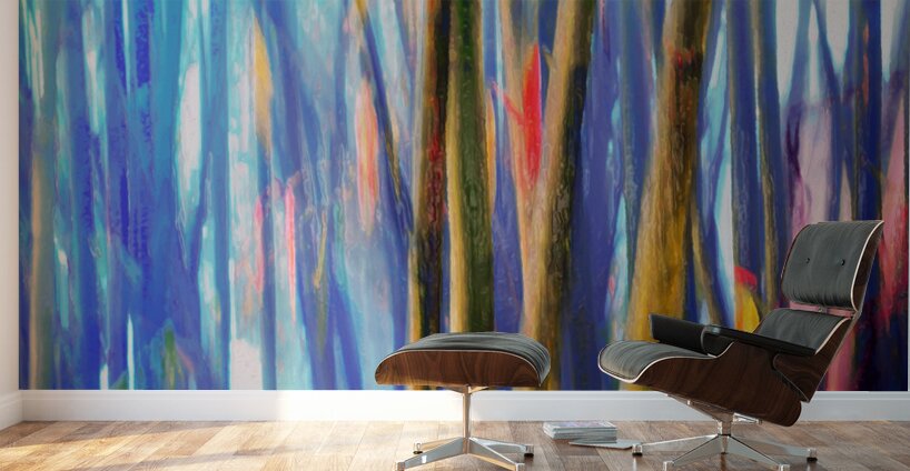 true blue bambooster Wall Murals