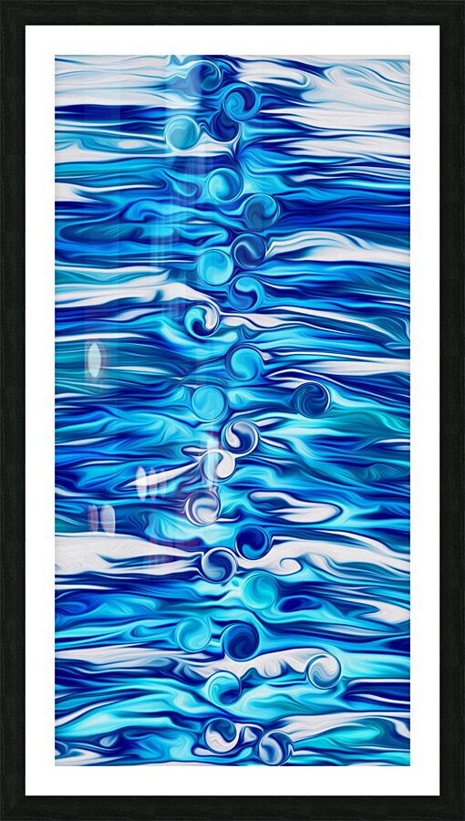 just below the surface tensions  Framed Print Print