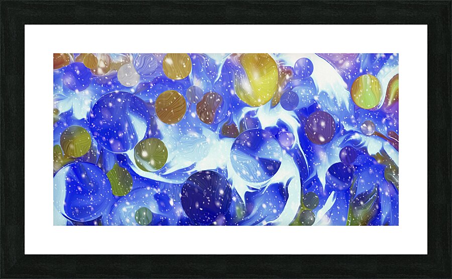 moonlit mapleleaf vorticies  Framed Print Print