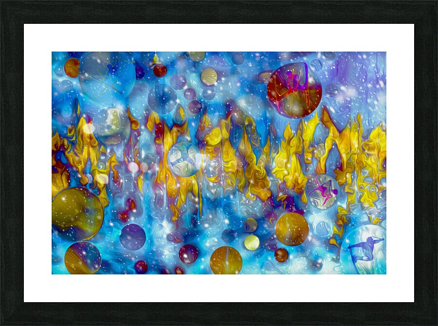 seasonal bubbles waiting to burst Picture Frame print