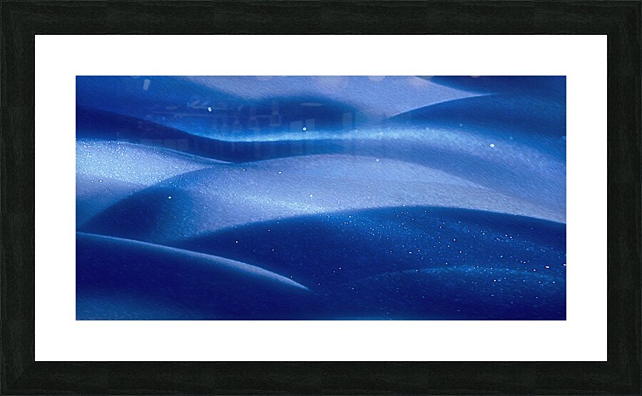 minus 40 midnight moon dust panoramic orientation  Framed Print Print