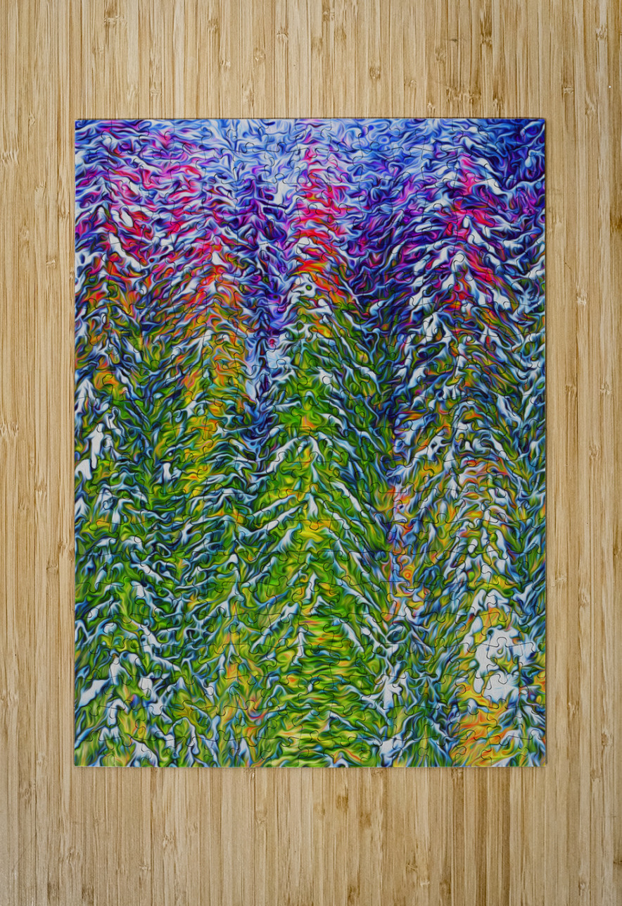 presimmon cardigan coniferous sunrise Landscape O shawn morris creative Puzzle printing