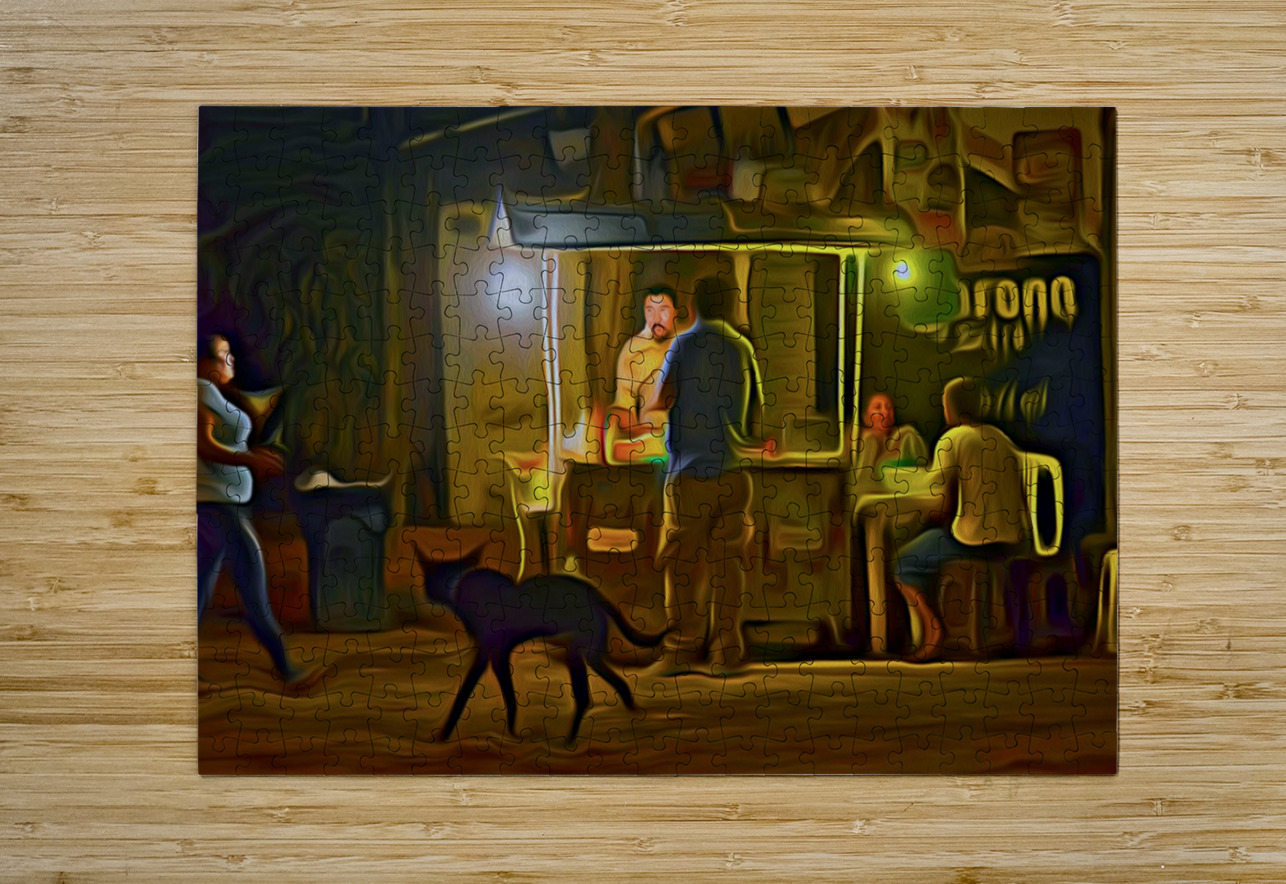 thick and sticky Sayulita nights shawn morris creative Puzzle printing