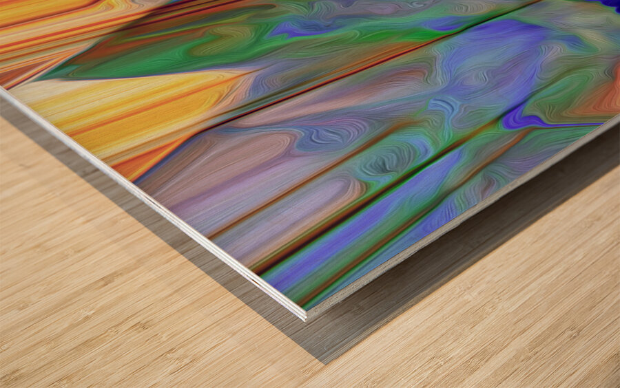 autumn in the alpine Wood print