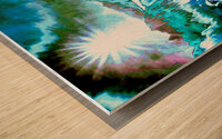 bark at the moon Wood print