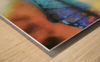 blue bob Wood print